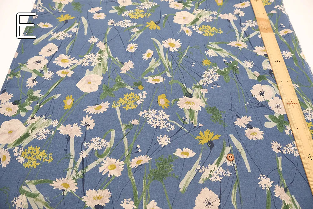 C/L Sheeting Printed Fabric - Flowers - nomura tailor