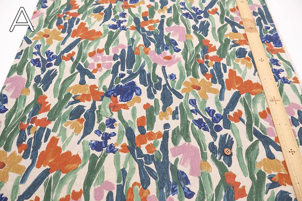 C/L Sheeting Printed Fabric - Flowers - nomura tailor
