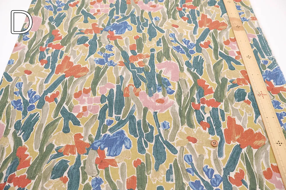 C/L Sheeting Printed Fabric - Flowers - nomura tailor