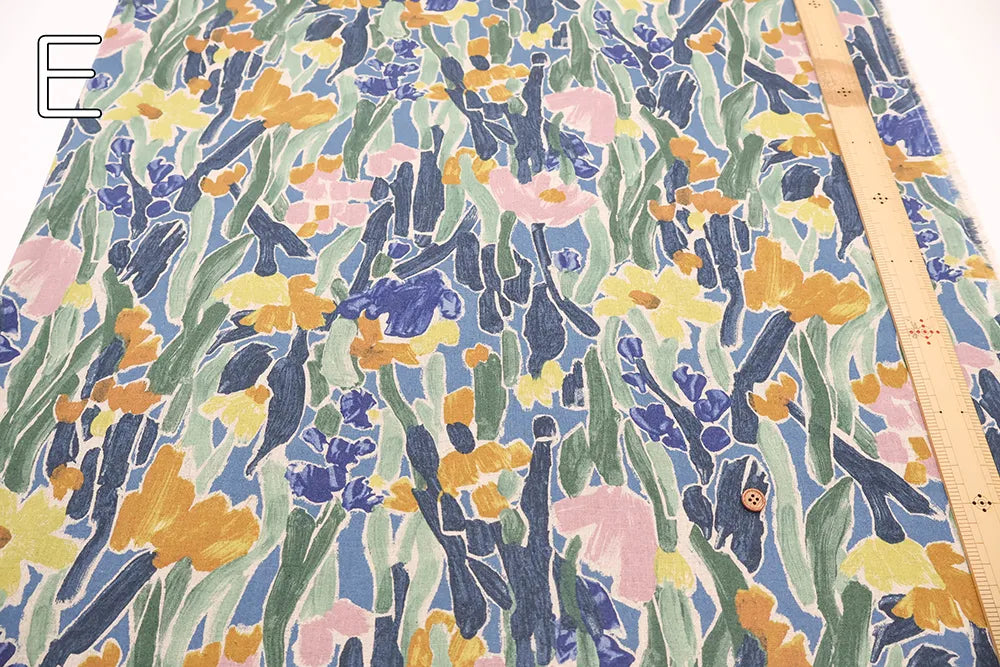 C/L Sheeting Printed Fabric - Flowers - nomura tailor