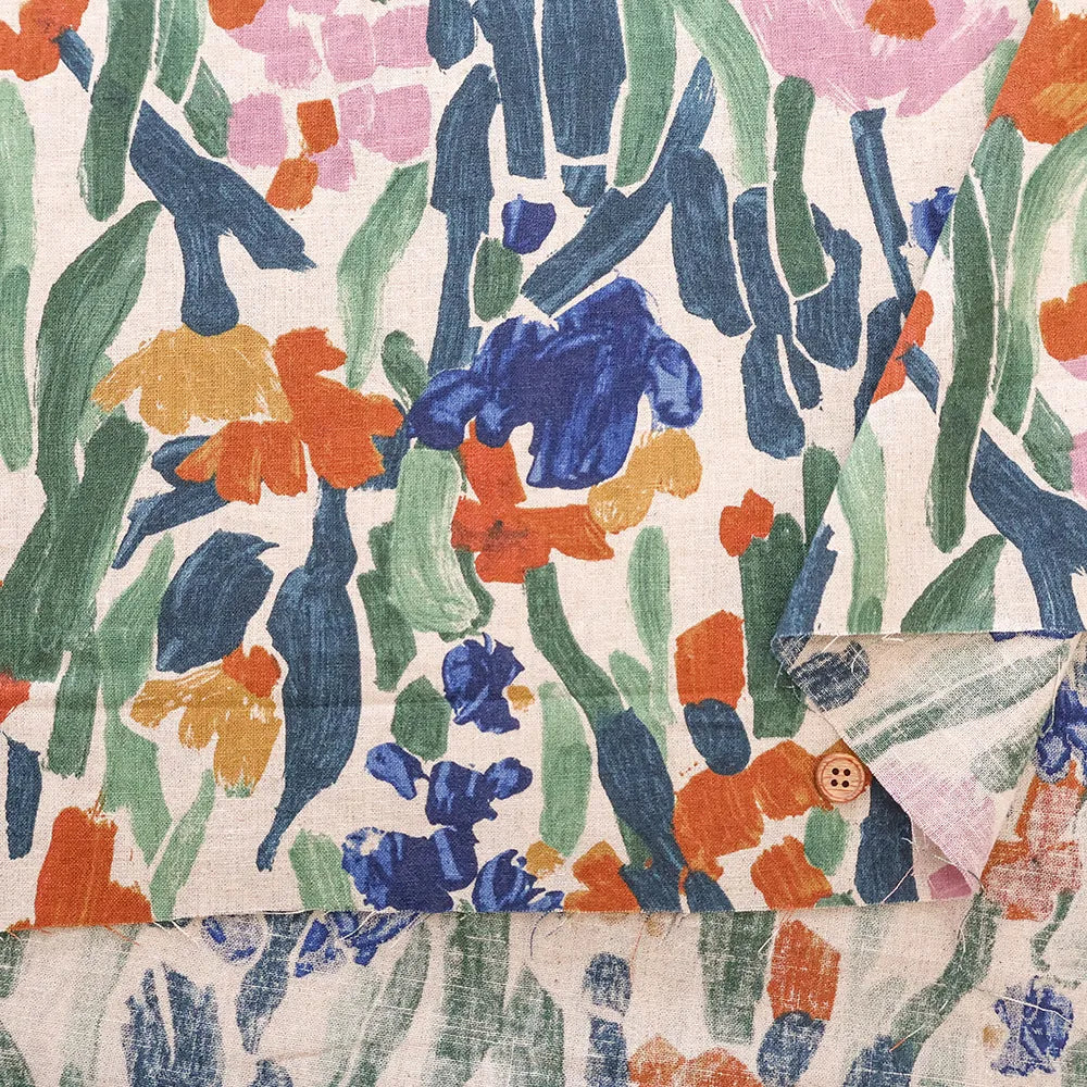 C/L Sheeting Printed Fabric - Flowers - nomura tailor