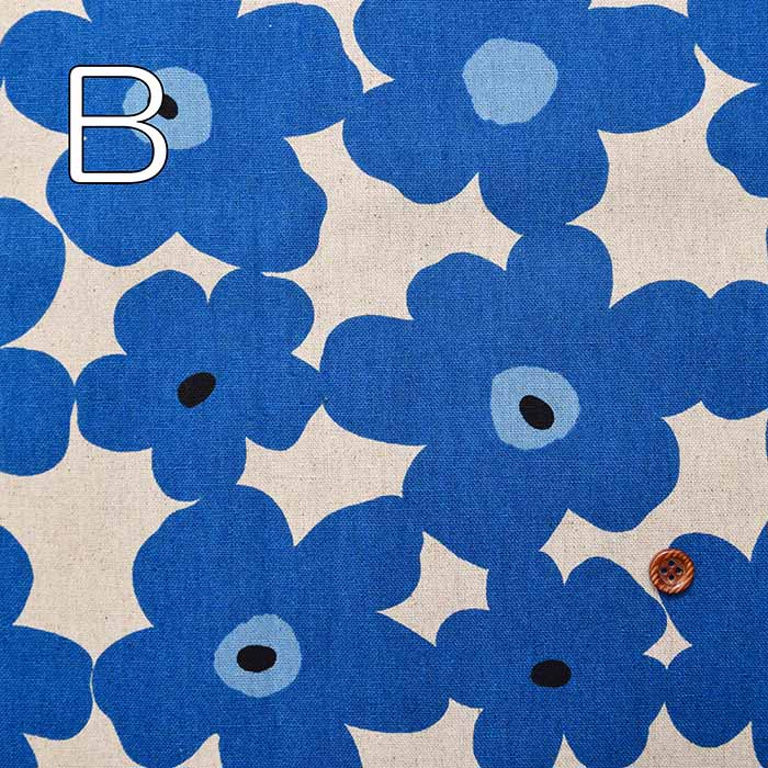 C/L canvas print fabric Finnish Flower - nomura tailor