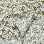 C/L Sheeting Printed Fabric Air-tumbled Olive - nomura tailor