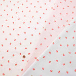 Cotton double gauze print fabric Strawberry - nomura tailor