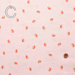 Cotton double gauze print fabric Strawberry - nomura tailor