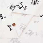 Cotton Ox Printed Fabric Pixel Dot Musical Notes - nomura tailor