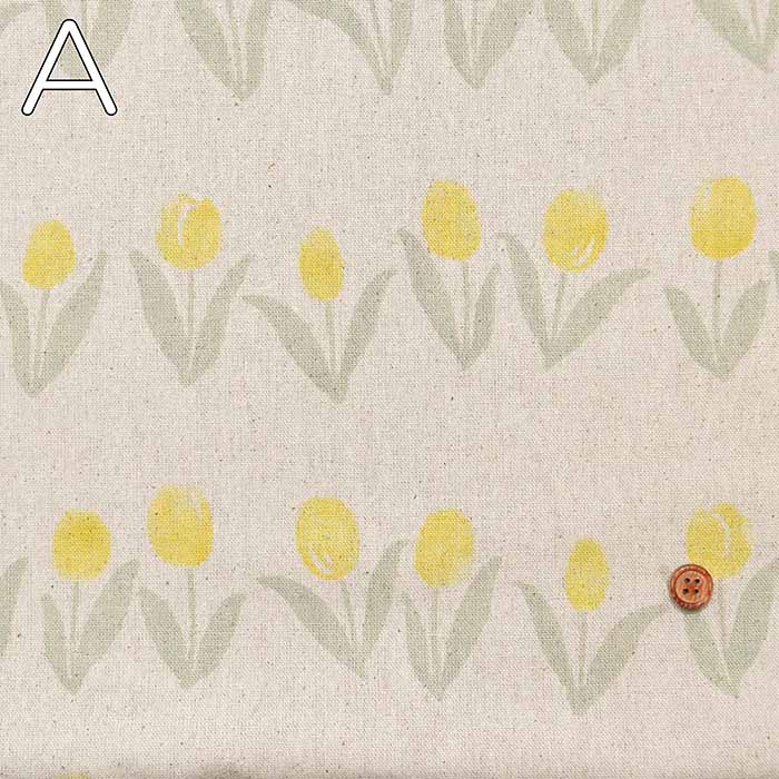 C/L Canvas Printed Fabric Tulip - nomura tailor