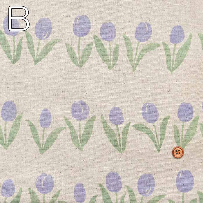 C/L Canvas Printed Fabric Tulip - nomura tailor