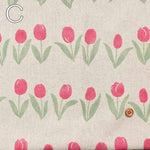 C/L Canvas Printed Fabric Tulip - nomura tailor