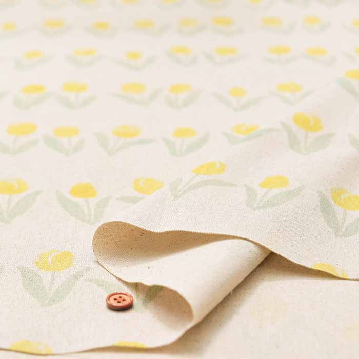 C/L Canvas Printed Fabric Tulip - nomura tailor