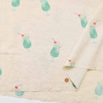 C/L Sheeting Printed Fabric Air-tumbled Cream Soda - nomura tailor