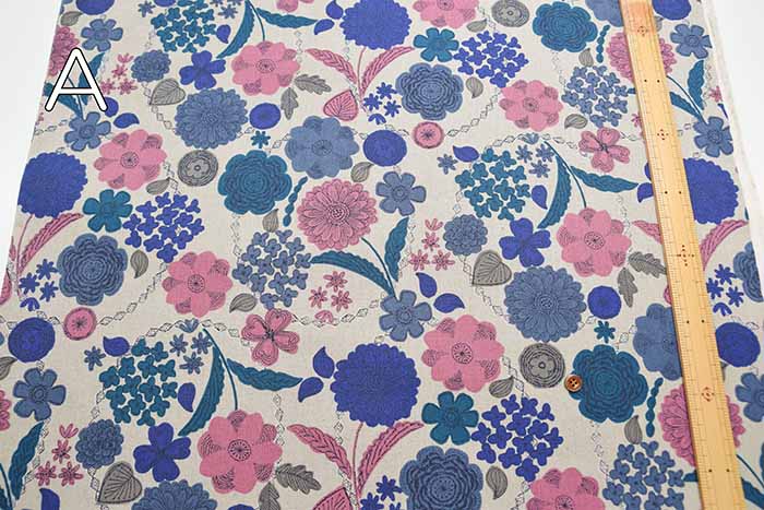 C/L Canvas Printed Fabric Flower - nomura tailor