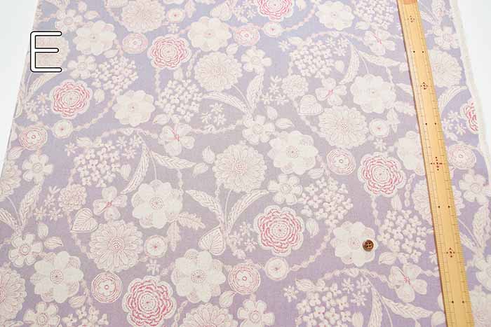 C/L Canvas Printed Fabric Flower - nomura tailor