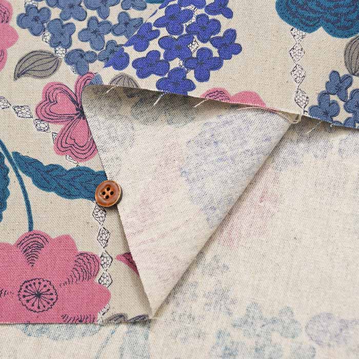 C/L Canvas Printed Fabric Flower - nomura tailor