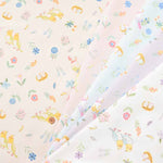 Cotton ox printed fabric Flowers and parakeets - nomura tailor