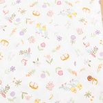 Cotton ox printed fabric Flowers and parakeets - nomura tailor