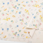 Cotton ox printed fabric Flowers and parakeets - nomura tailor