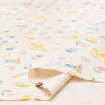 Cotton ox printed fabric Flowers and parakeets - nomura tailor