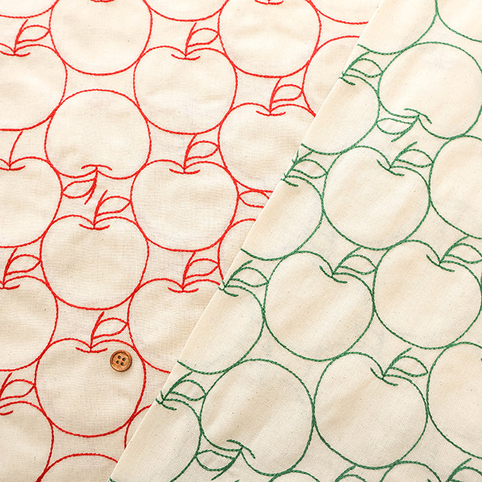 Made in China Cotton Sheeting Embroidered Fabric - Apple - nomura tailor