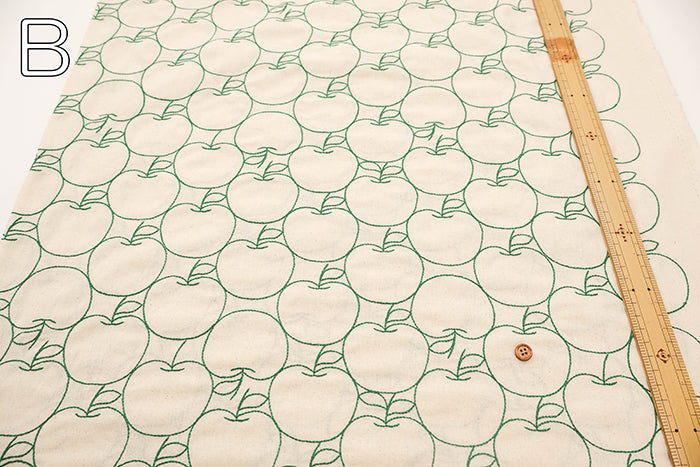 Made in China Cotton Sheeting Embroidered Fabric - Apple - nomura tailor