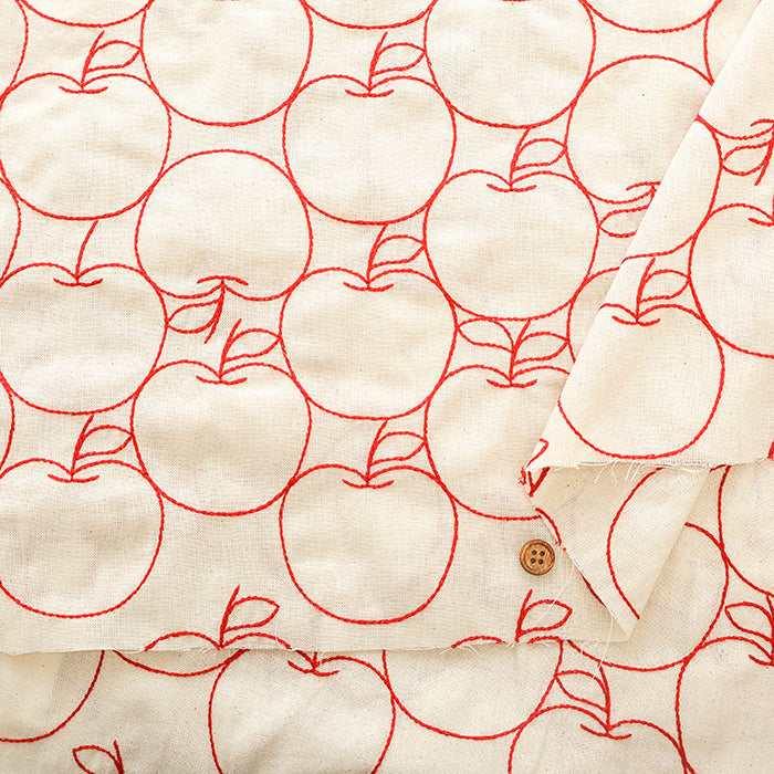 Made in China Cotton Sheeting Embroidered Fabric - Apple - nomura tailor