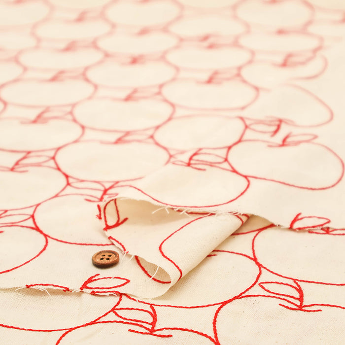 Made in China Cotton Sheeting Embroidered Fabric - Apple - nomura tailor