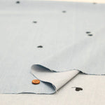 Made in China Cotton 5oz Soft Denim Embroidered Fabric - Heart - nomura tailor