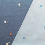 Made in China Cotton 5oz Soft Denim Embroidered Fabric マーガレット - nomura tailor