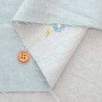 Made in China Cotton 5oz Soft Denim Embroidered Fabric マーガレット - nomura tailor