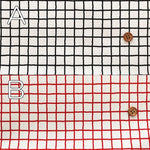 Cotton Oxford Printed Fabric - Grid - nomura tailor