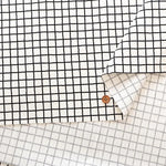 Cotton Oxford Printed Fabric - Grid - nomura tailor