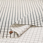Cotton Oxford Printed Fabric - Grid - nomura tailor