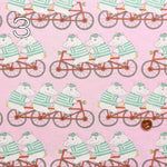 Cotton Broad Broad Printed Fabric Hippo Bicycle - nomura tailor