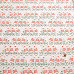 Cotton Broad Broad Printed Fabric Hippo Bicycle - nomura tailor