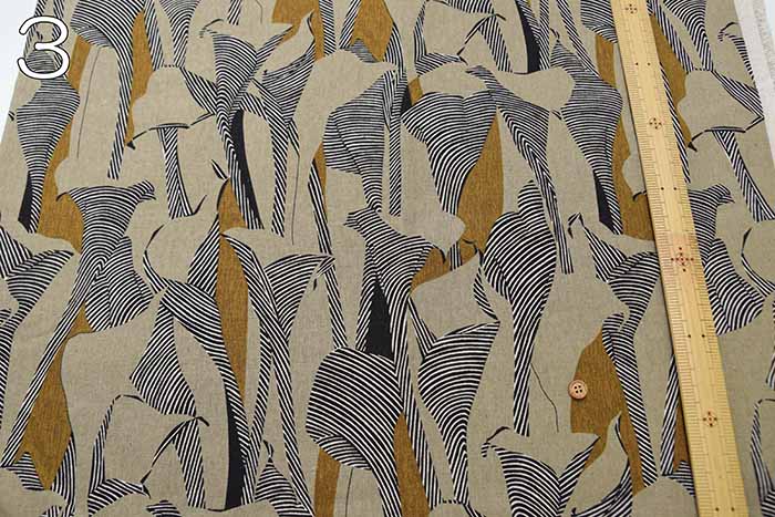 C/L Canvas printed fabric Coloured Lily - nomura tailor