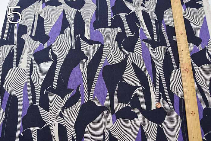 C/L Canvas printed fabric Coloured Lily - nomura tailor