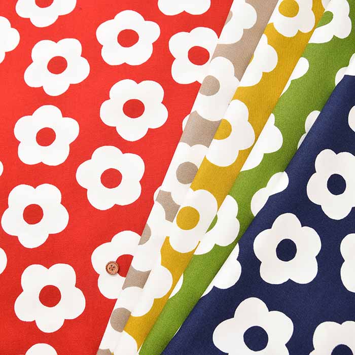 Cotton oxford printed fabric Small Flower - nomura tailor