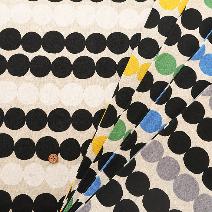C/L Canvas Printed Fabric - Dot - nomura tailor
