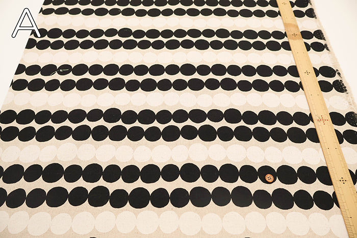 C/L Canvas Printed Fabric - Dot - nomura tailor