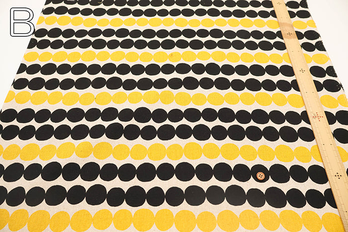 C/L Canvas Printed Fabric - Dot - nomura tailor