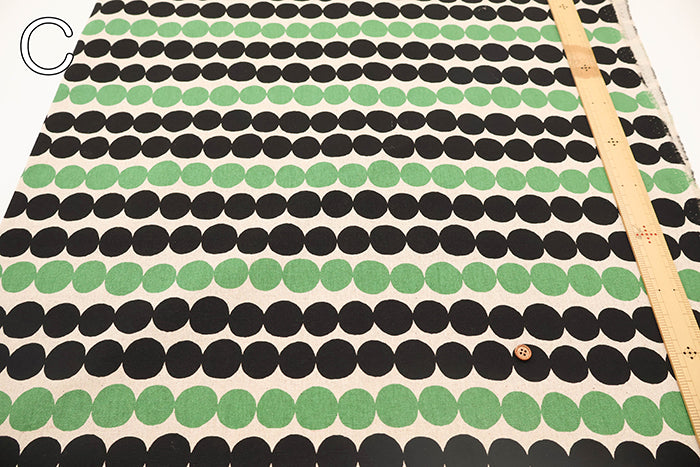 C/L Canvas Printed Fabric - Dot - nomura tailor