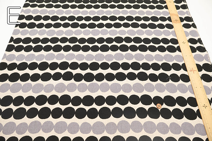 C/L Canvas Printed Fabric - Dot - nomura tailor