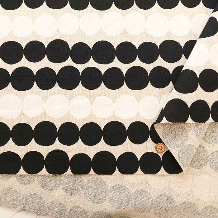 C/L Canvas Printed Fabric - Dot - nomura tailor