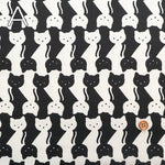 Cotton Oxford Printed Fabric - Cat - nomura tailor