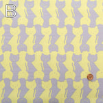 Cotton Oxford Printed Fabric - Cat - nomura tailor