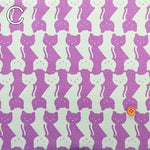 Cotton Oxford Printed Fabric - Cat - nomura tailor