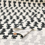 Cotton Oxford Printed Fabric - Cat - nomura tailor