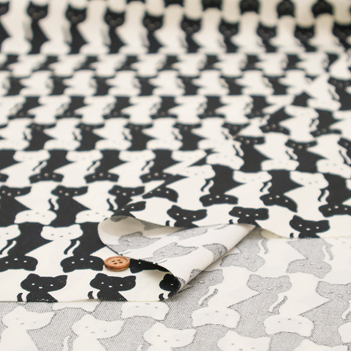 Cotton Oxford Printed Fabric - Cat - nomura tailor