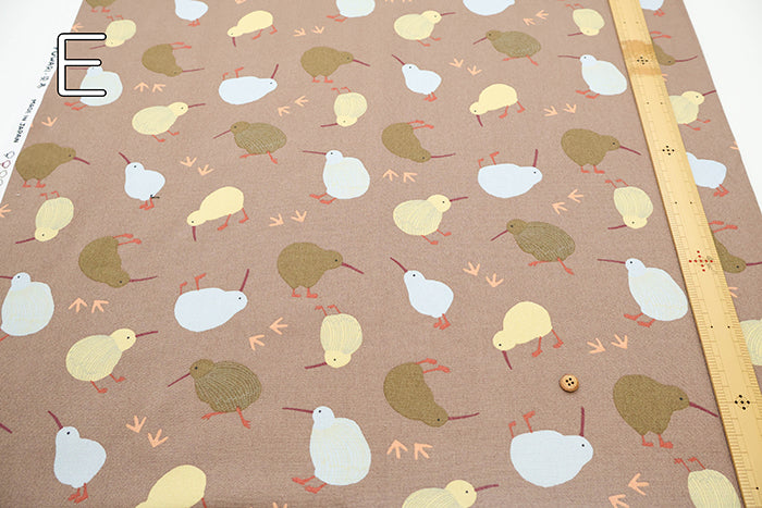 Cotton Oxford Printed Fabric - Kiwi - nomura tailor