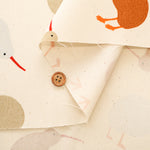 Cotton Oxford Printed Fabric - Kiwi - nomura tailor
